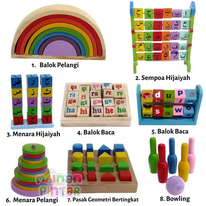 Jual Mainan Edukasi Anak - Balok Kayu Edukasi Lengkap Bisa COD - Mainan ...