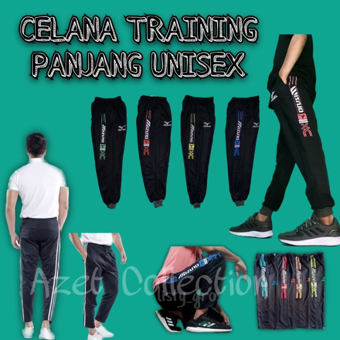 Jual L,XL,XXL paket Hemat 100 ribu dapat 7 pcs Celana TRAINING MIZUNO ...
