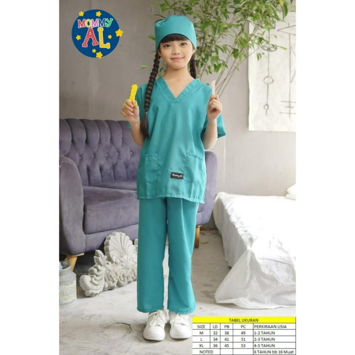 Baju dokter anak anak