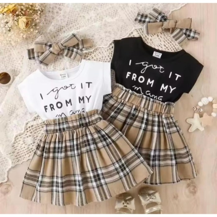 Jual SETELAN DRES ANAK PEREMPUAN LUCU TERBARU USIA 1-5 TAHUN /SETELAN ...