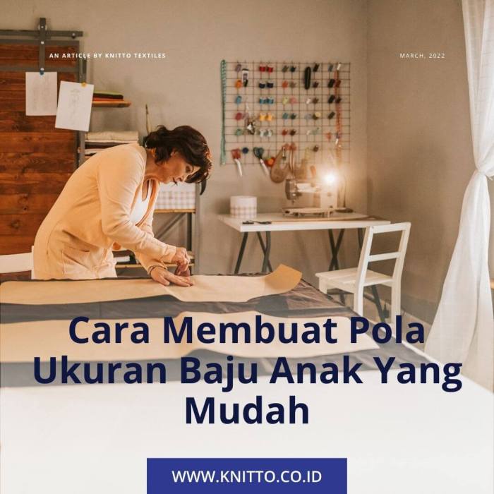 Membuat pola baju anak