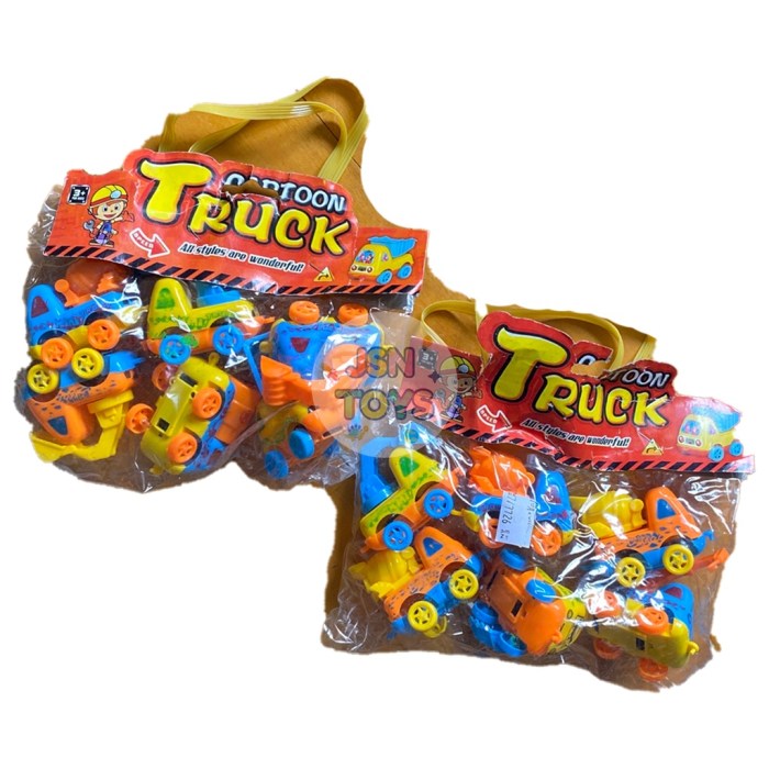 Jual Cartoon Truck Kecil - Mainan Anak Truk Mobil Kecil Kantong Set ...