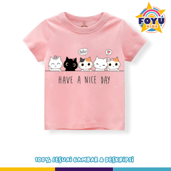 Setelan kaos anak perempuan