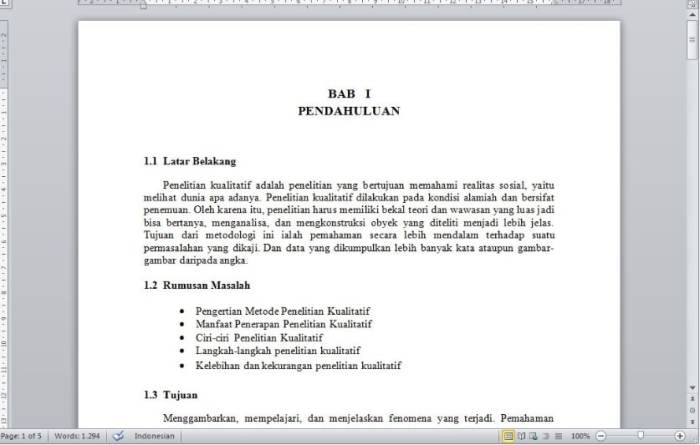 Contoh Penulisan Makalah Yang Benar | PDF
