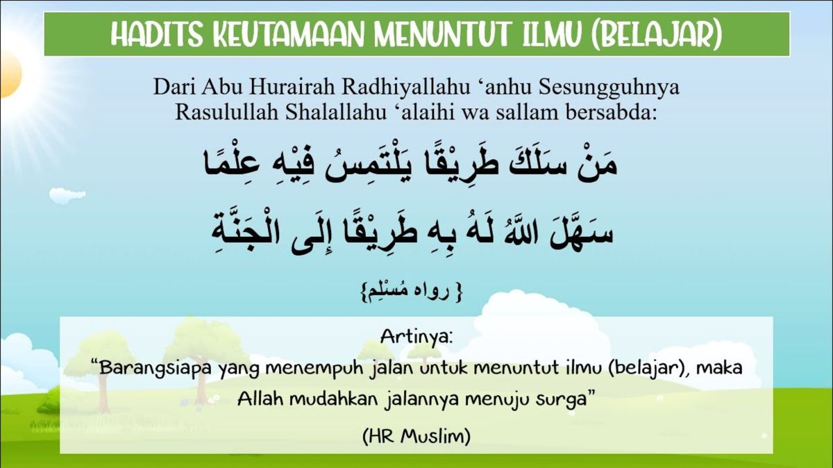Didiklah anakmu dengan ilmu agama