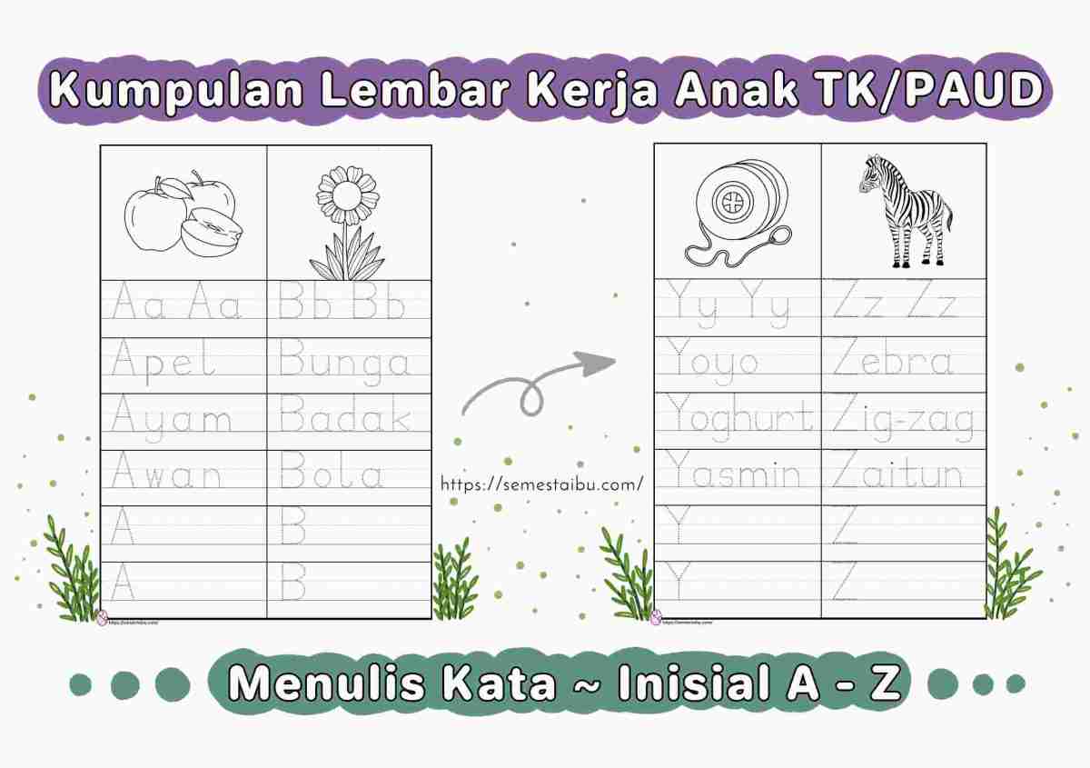 Cara menulis anak tk