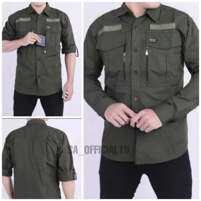 Jual KEMEJA TACTICAL W-TAC LENGAN PANJANG / KEMEJA TACTICAL LAPANGAN ...