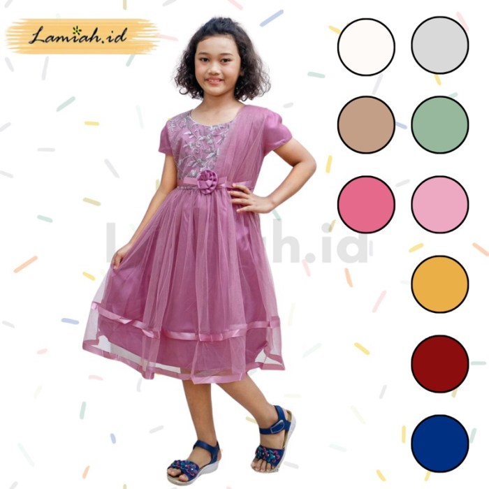 Jual LAMIAH.id - Gaun anak / dress pesta anak perempuan / baju pesta ...