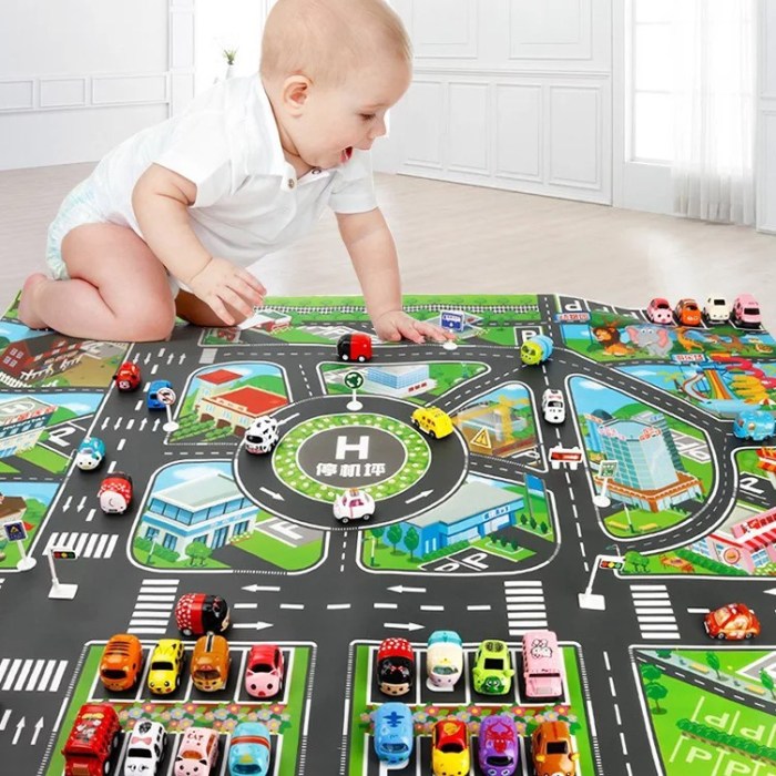 Jual [FREE BOLA BOLA] Kolam renang anak waterproof / Art mat playmat ...