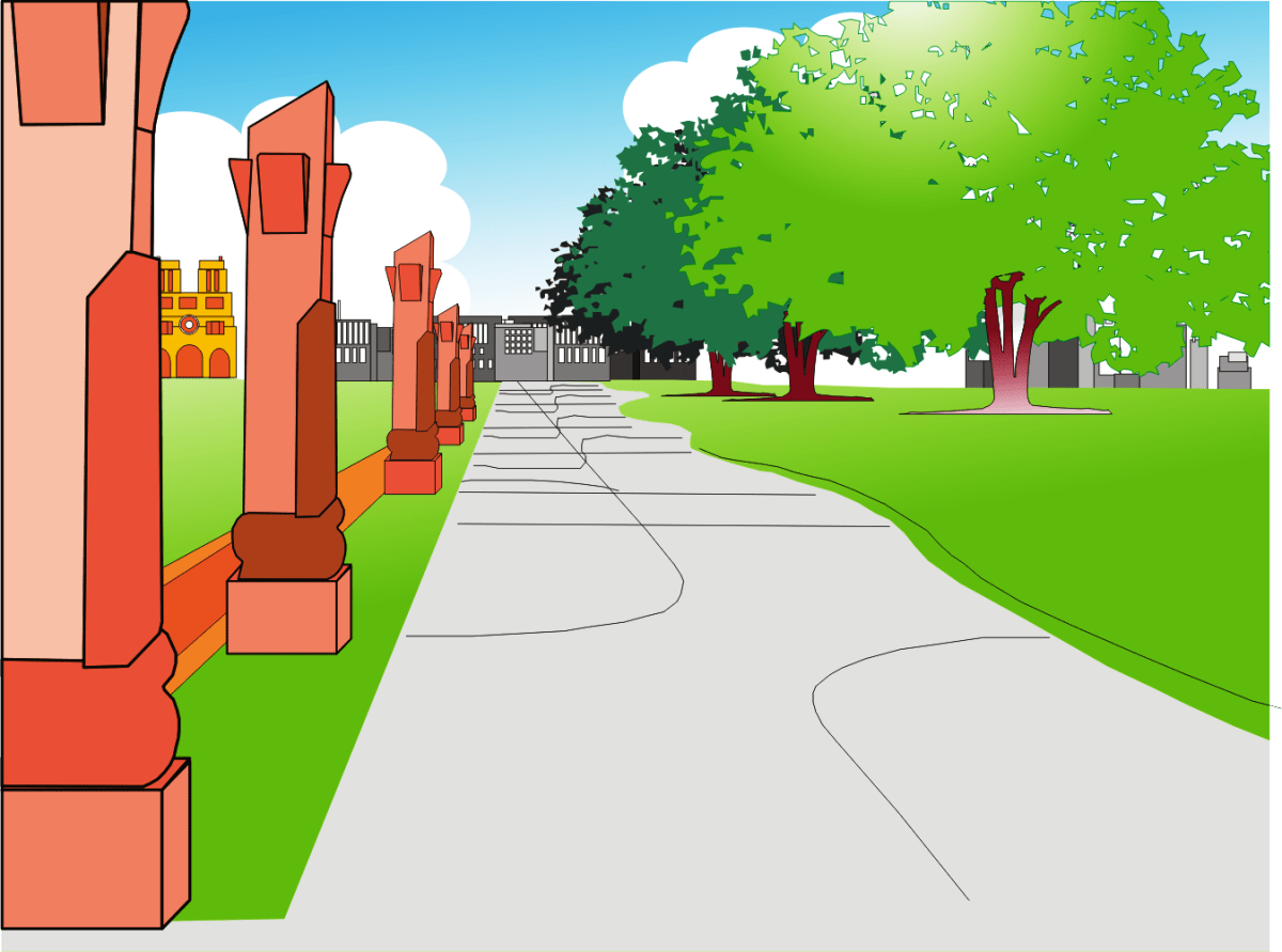 Background animasi anak sekolah