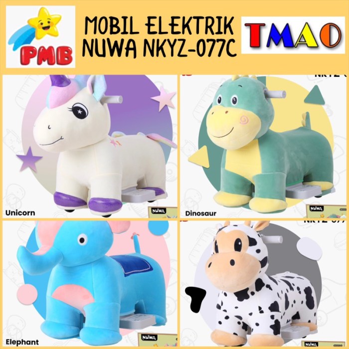 Jual Mainan Anak Mobil Odong Odong Binatang ELECTRIC VEHICLE ANIMAL ...