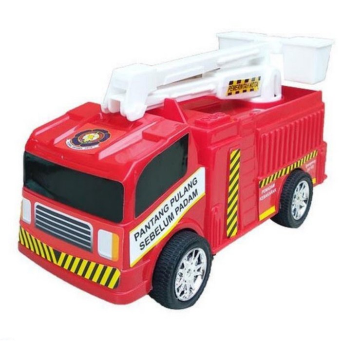 Jual Mainan Anak Laki-laki Mobil Mobilan Pemadam Kebakaran Pullback ...