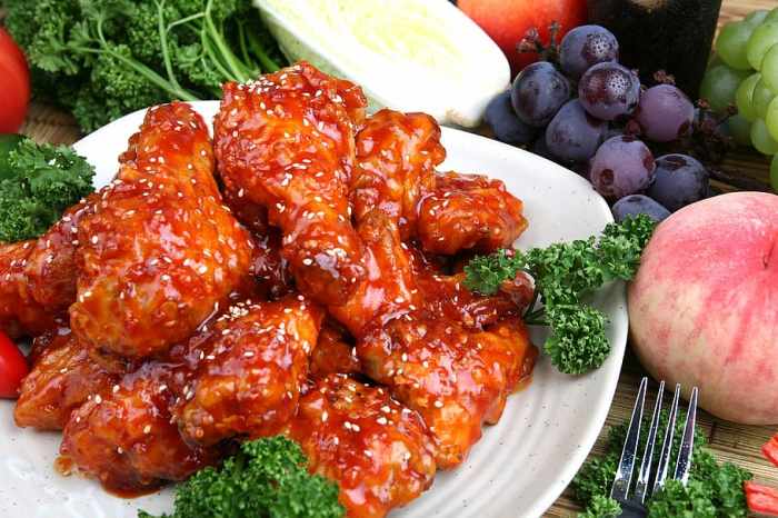 HD wallpaper: fried chicken, lettuce, breading, food, meal, dinner ...