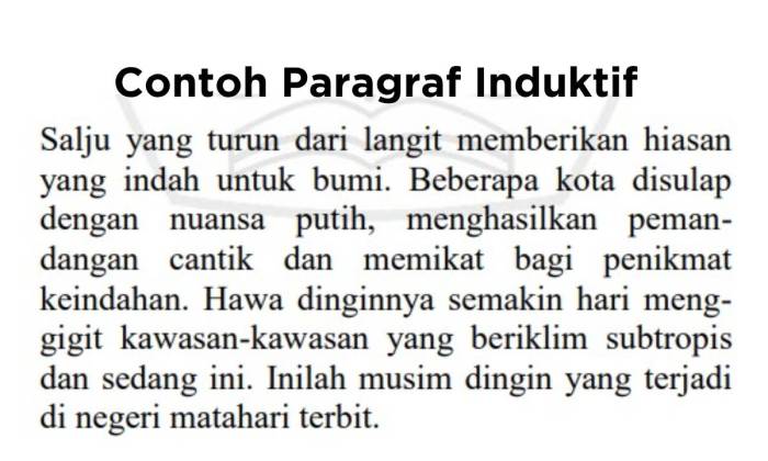 11 Contoh Paragraf Induktif, Ciri-Ciri, dan Penjelasannya