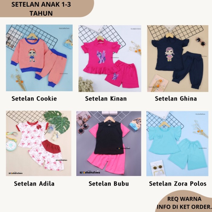 Setelan bayi perempuan