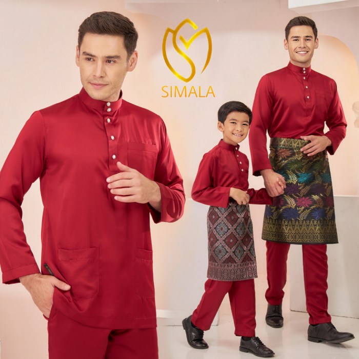 BAJU MELAYU ADULT – OLIVE GREEN – Harraz Malaysia