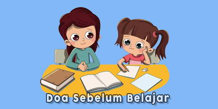 Gambar anak berdoa sebelum belajar