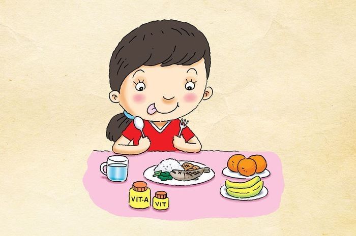Gambar anak makan