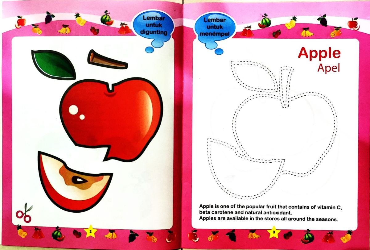 Melipat menggunting menempel untuk anak tk