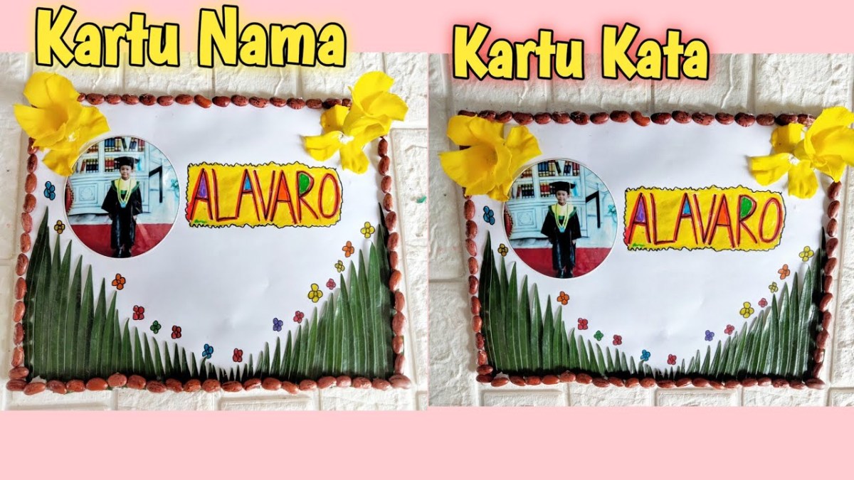 Cara membuat kartu nama untuk anak tk