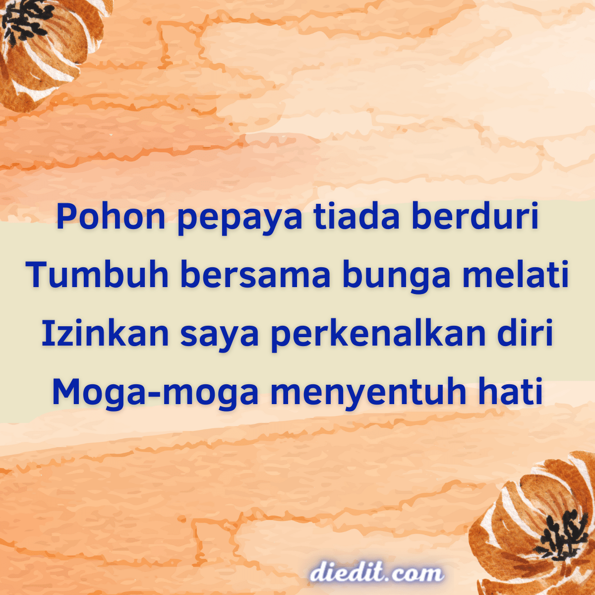 Pantun nasehat anak sekolah
