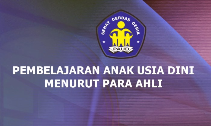 Pembelajaran anak usia dini