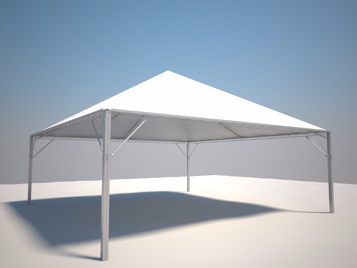 Tenda Piramida 10x10 Metros Com Calhas - R$ 12.500,00 em Mercado Livre