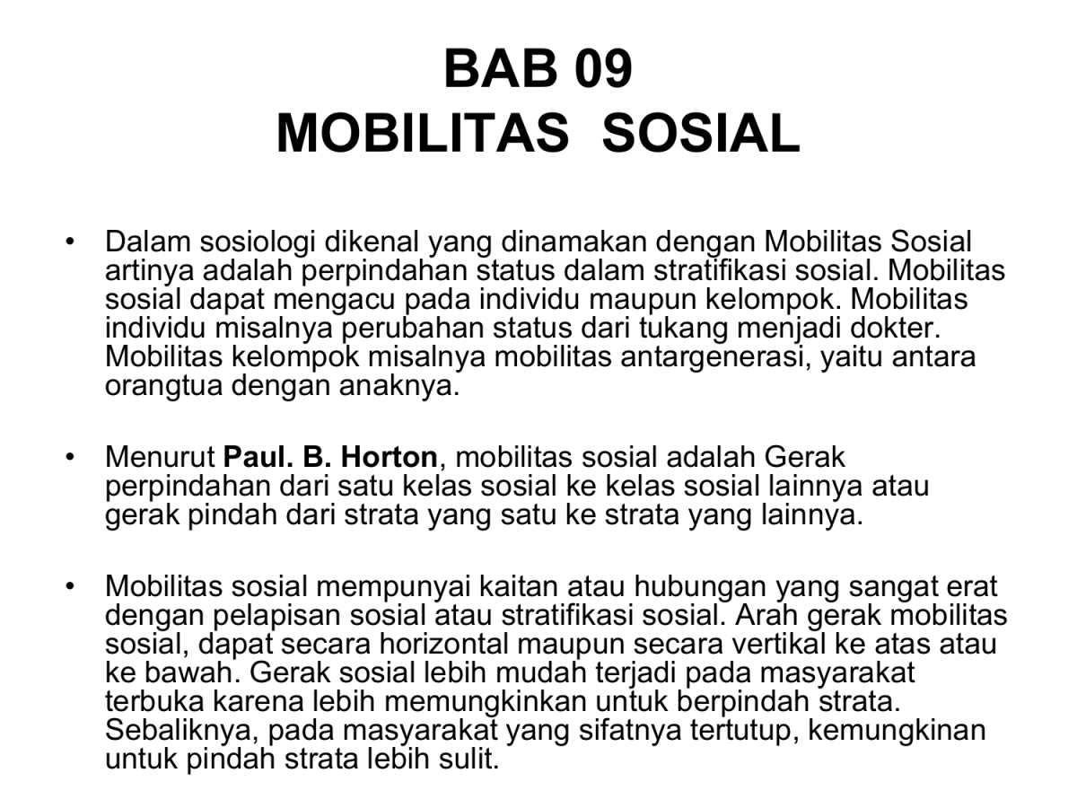 Mobilitas sosial vertikal adalah