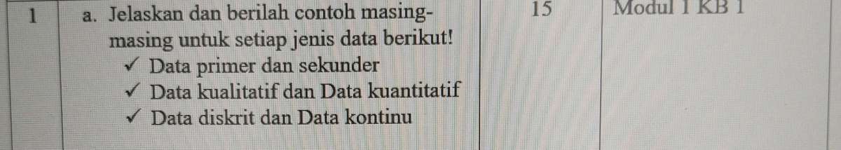 A Jelaskan dan berilah contoh masingmasing | StudyX