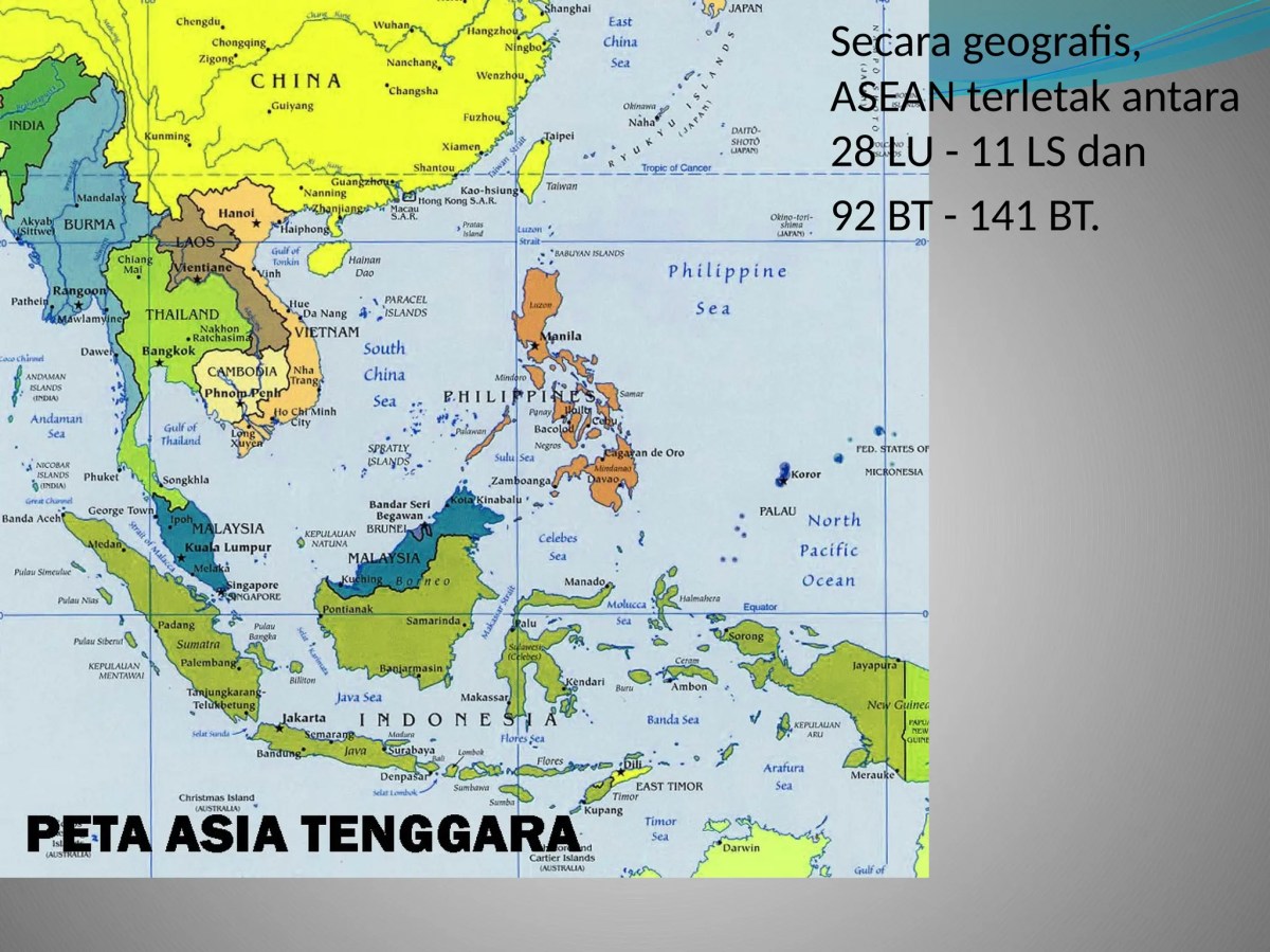 Letak astronomis asean
