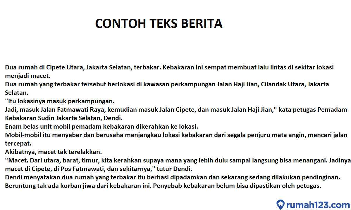 Contoh Berita Tv Contoh Teks Berita Beserta Strukturnya Amp Unsur 5w1h ...