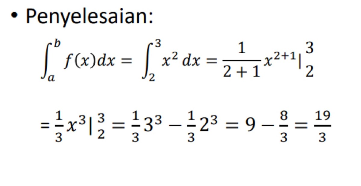 Contoh Soal Integral Tentu dan Tak Tentu Beserta Pembahasan Halaman 2 ...