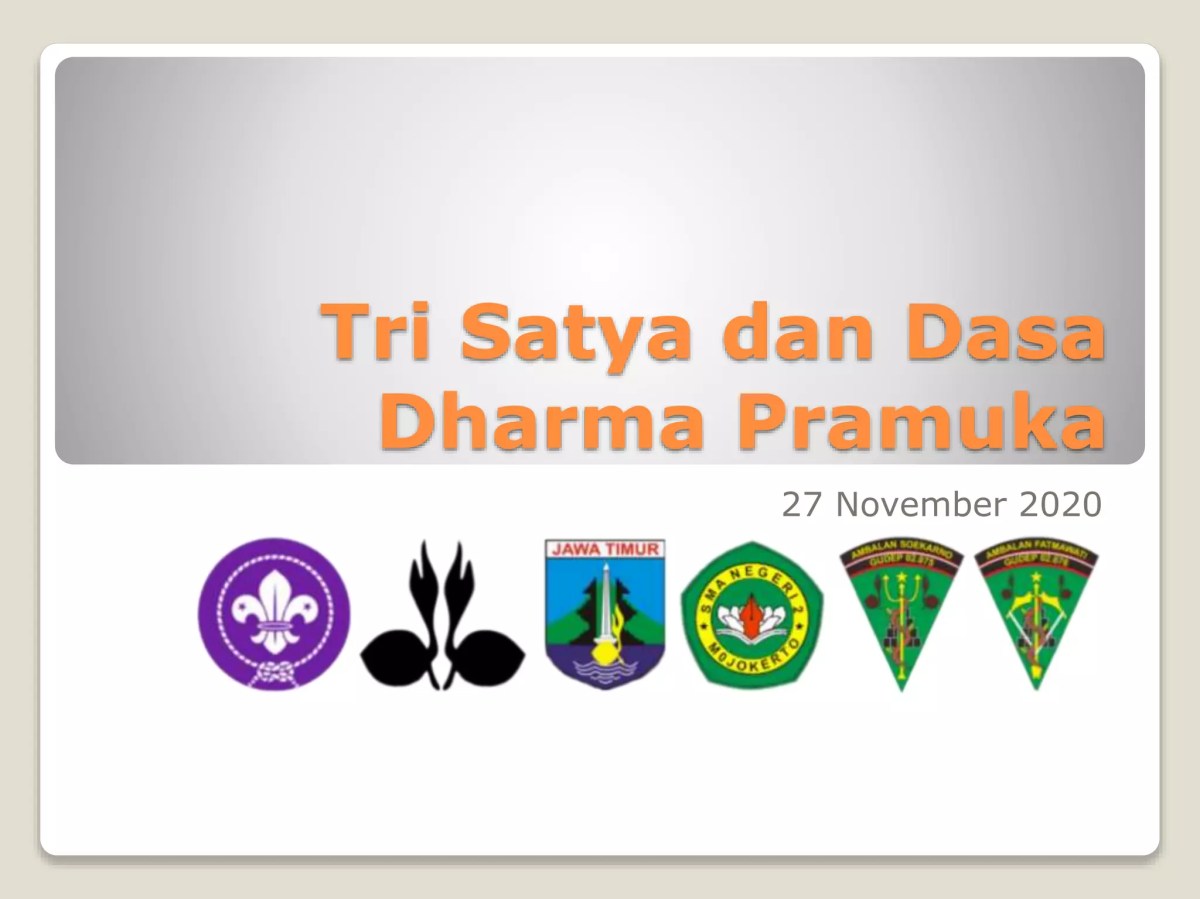 Trisatya dan dasadharma