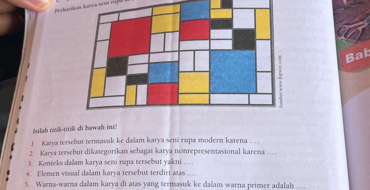 Jelaskan tentang penggunaan titik dalam karya seni lukis
