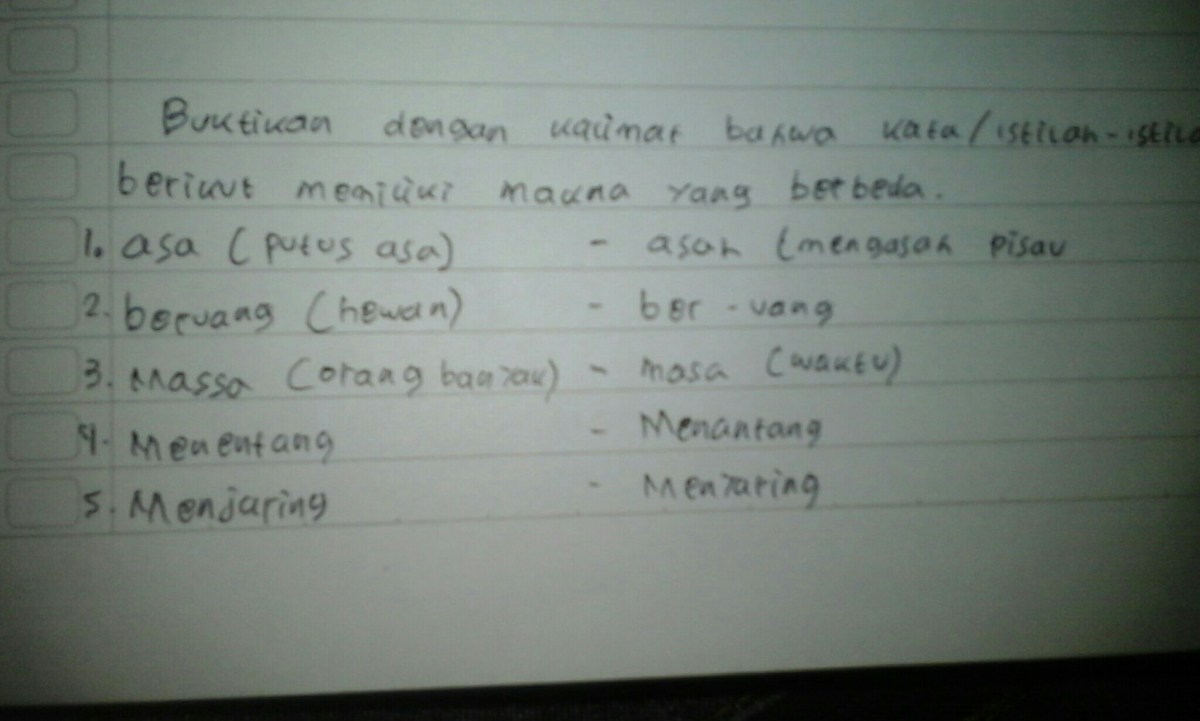 Contoh kalimat baku